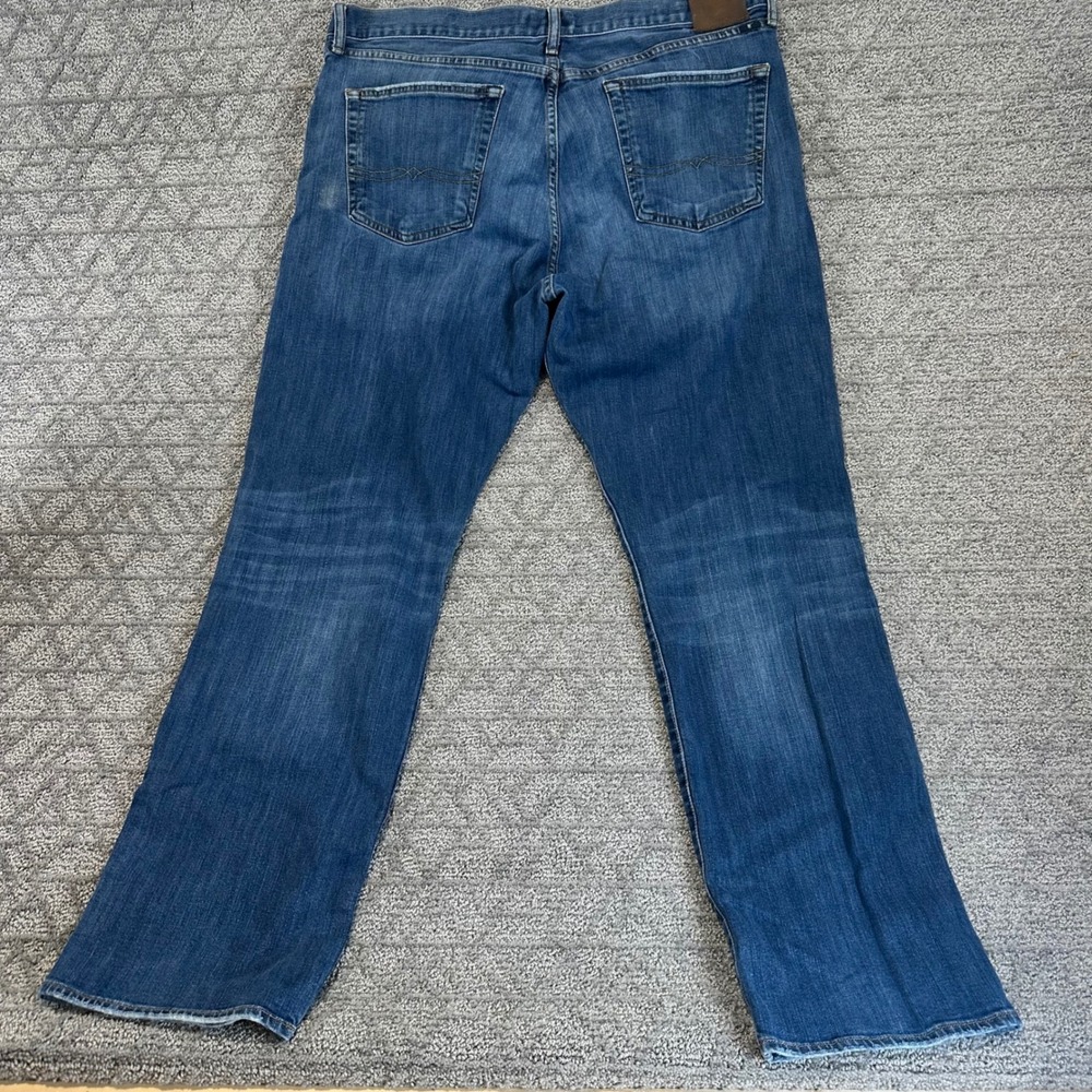 Lucky Brand 363 Vintage Straight Jeans Mens 38x32 dark Blue Wash Denim - Picture 5 of 5